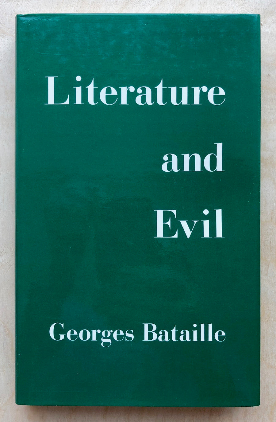 LITERATURE AND EVIL: by Georges Bataille