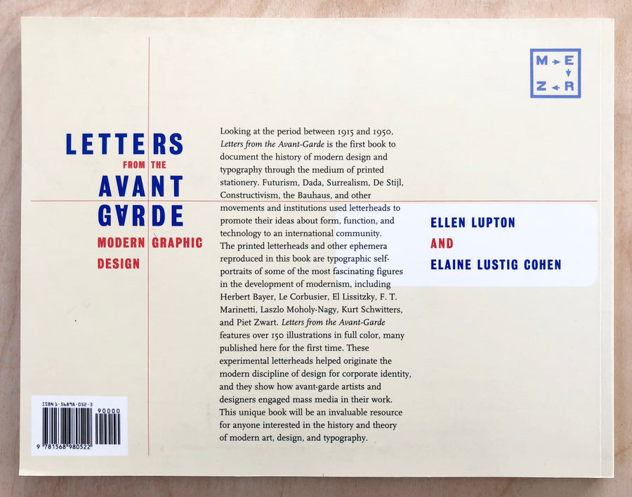 LETTERS FROM THE AVANT GARDE: MODERN GRAPHIC DESIGN by Ellen Lupton and ElainLustig Cohen