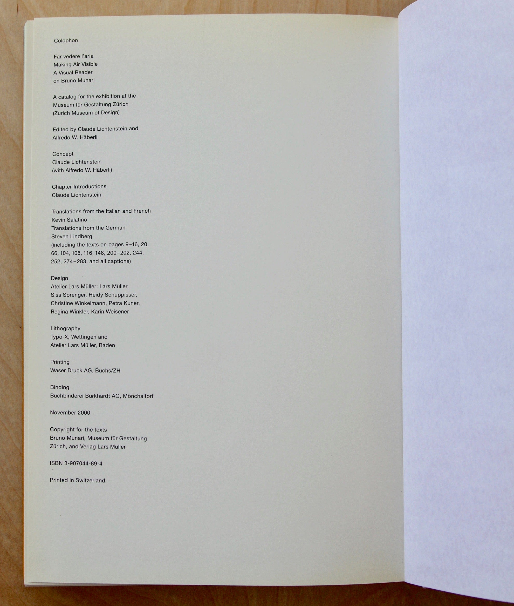 BRUNO MUNARI: AIR MADE VISIBLE, A VISUAL READER ON BRUNO MUNARI
