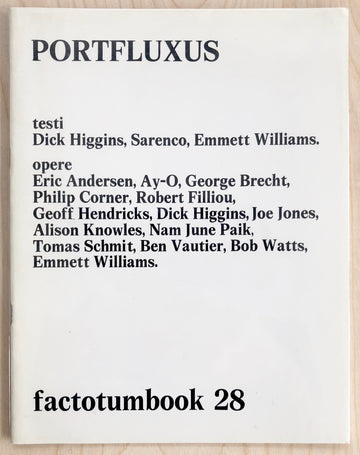 PORTFLUXUS: FACTOTUMBOOK 28