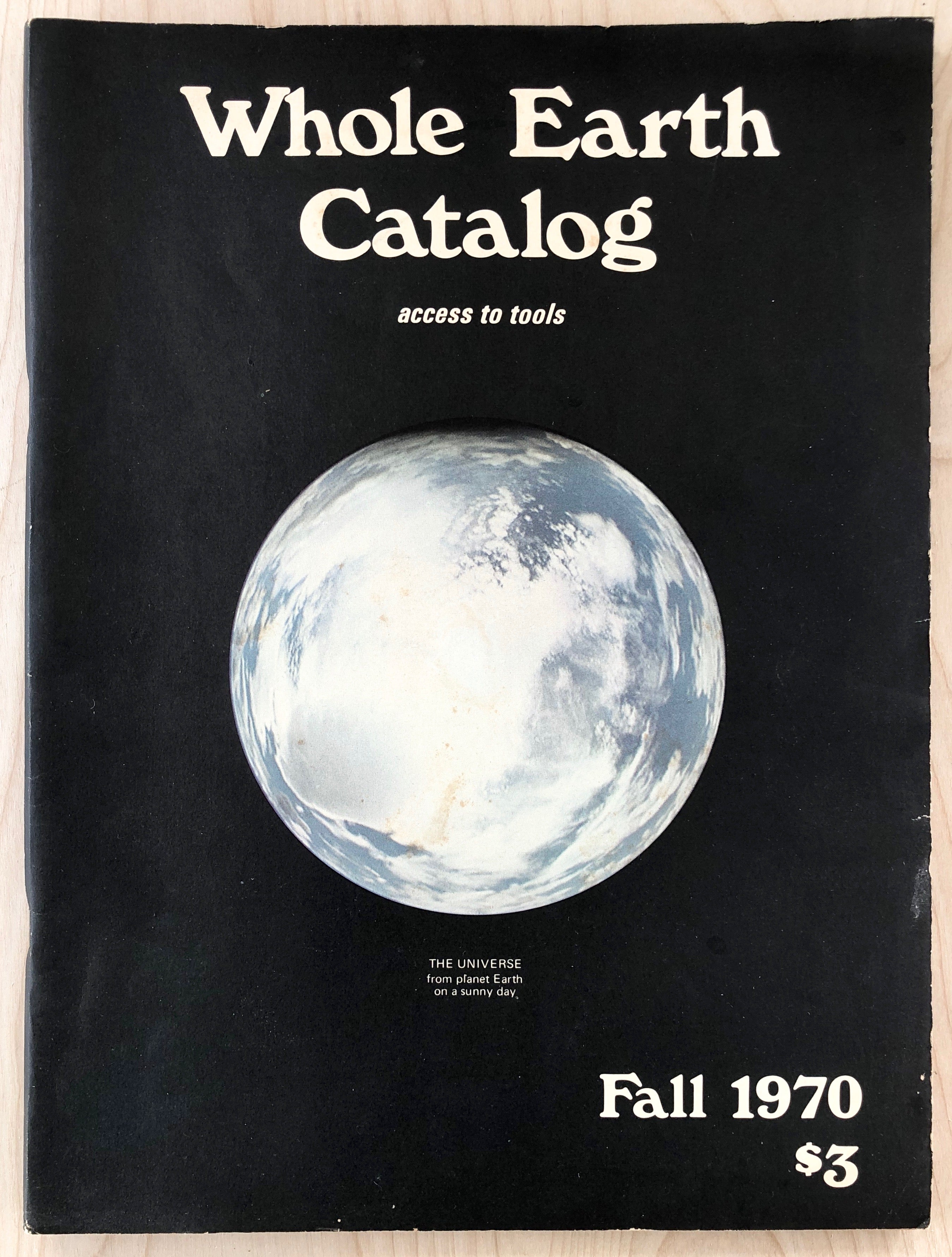 WHOLE EARTH CATALOG: ACCESS TO TOOLS (FALL 1970), edited by