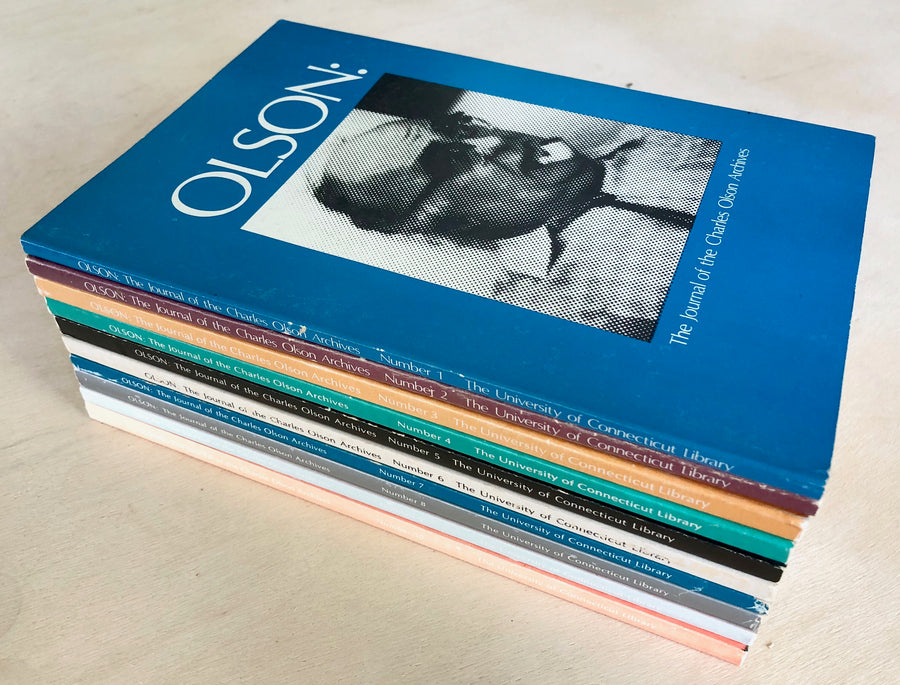 OLSON: THE JOURNAL OF THE CHARLES OLSON ARCHIVES (COMPLETE SET, VOLS. 1-10) edited by George F. Butterick