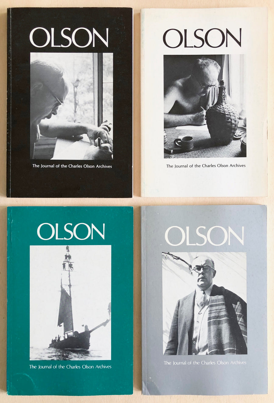 OLSON: THE JOURNAL OF THE CHARLES OLSON ARCHIVES (COMPLETE SET, VOLS. 1-10) edited by George F. Butterick