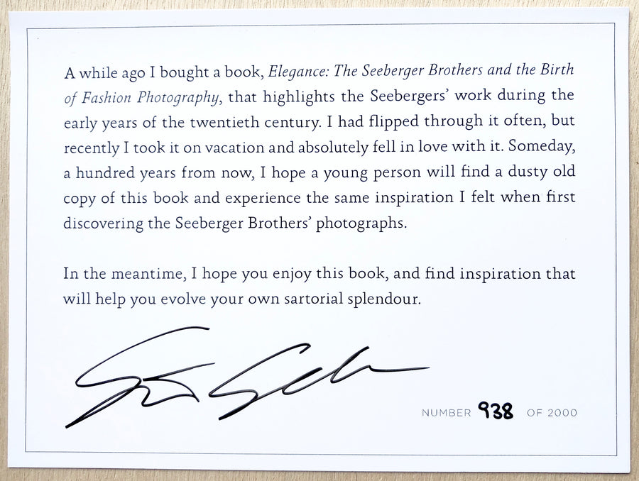 THE SARTORIALIST (SIGNED & NUMBERED BESPOKE EDITION) by Scott Schuman