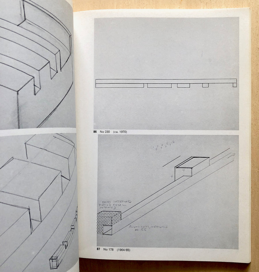 DONALD JUDD: ZEICHNUNGEN / DRAWINGS 1956-1976 with an introduction by Dieter Koepplin