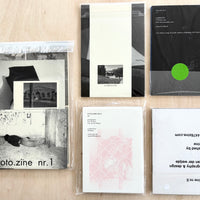 FOTO.ZINE # 1-5 by Erik van der Weijde (COMPLETE RUN OF ALL FIVE