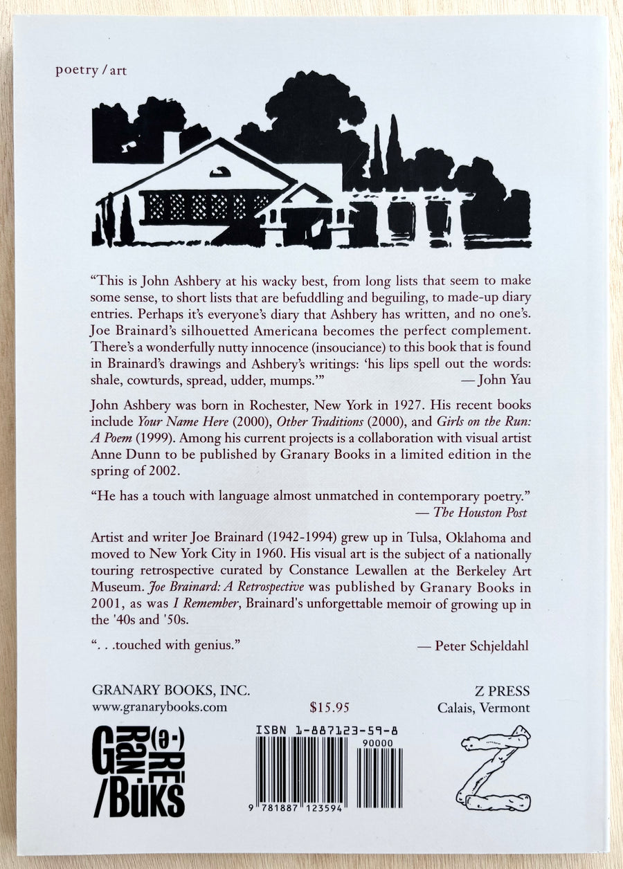 THE VERMONT NOTEBOOK by John Ashbery and Joe Brainard