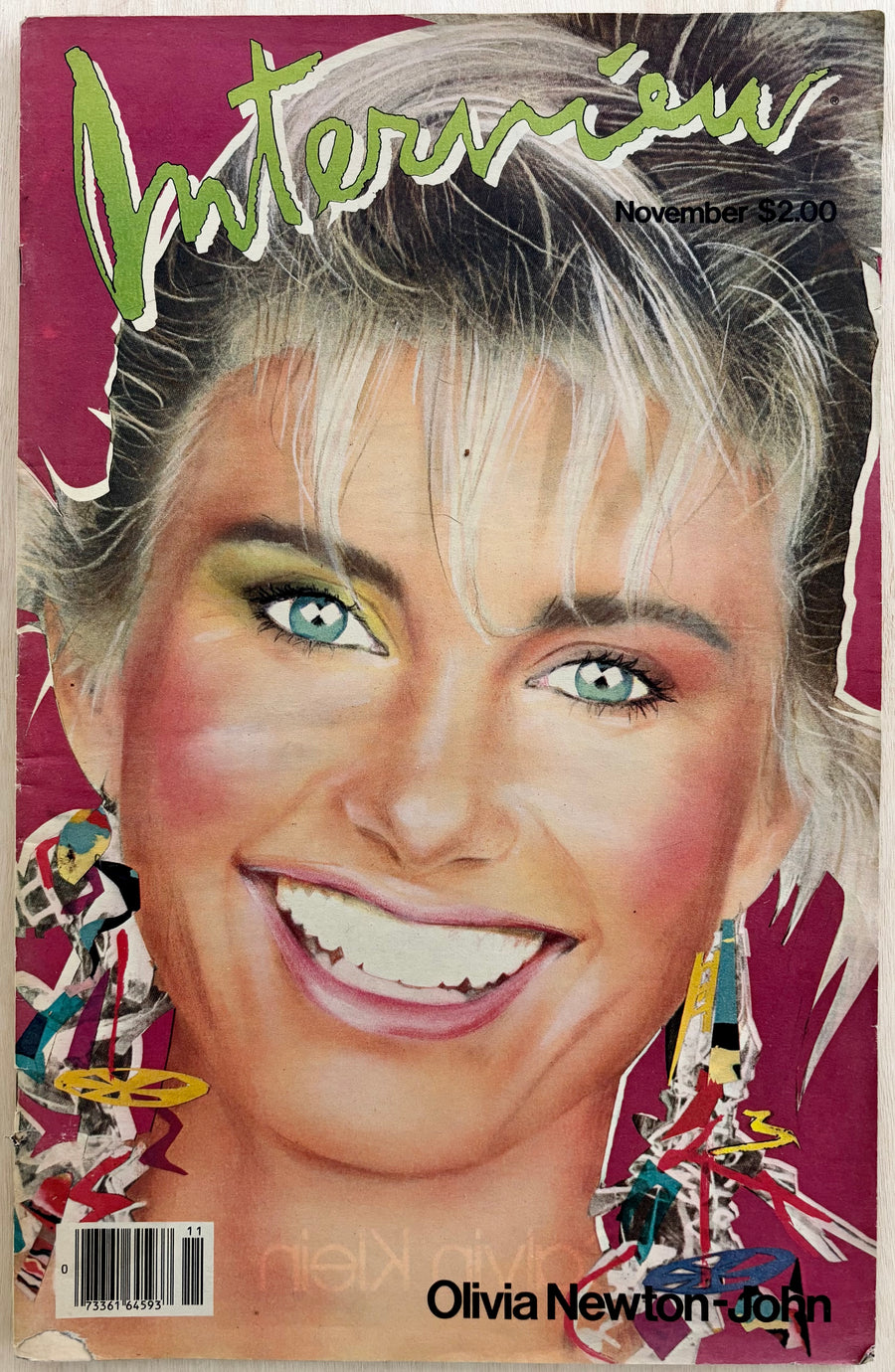 ANDY WARHOL'S INTERVIEW MAGAZINE, November 1983, Olivia Newton-John issue