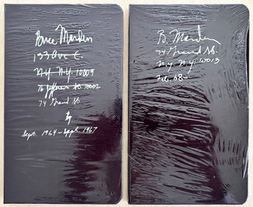 BRICE MARDEN: NOTEBOOK, SEPT. 1964-SEPT. 1967 & NOTEBOOK FEB. 1968- (2 VOLUMES)