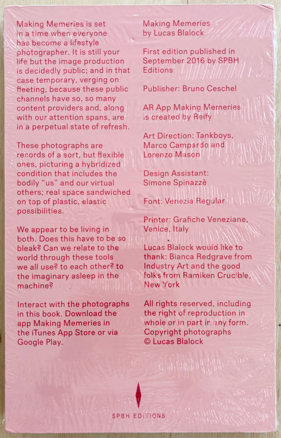 MAKING MEMORIES by Lucas Blalock (ltd. edition of 500 copies)