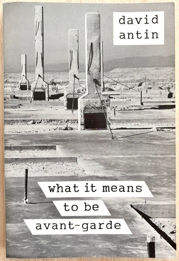 WHAT IT MEANS TO BE AVANT-GARDE by David Antin