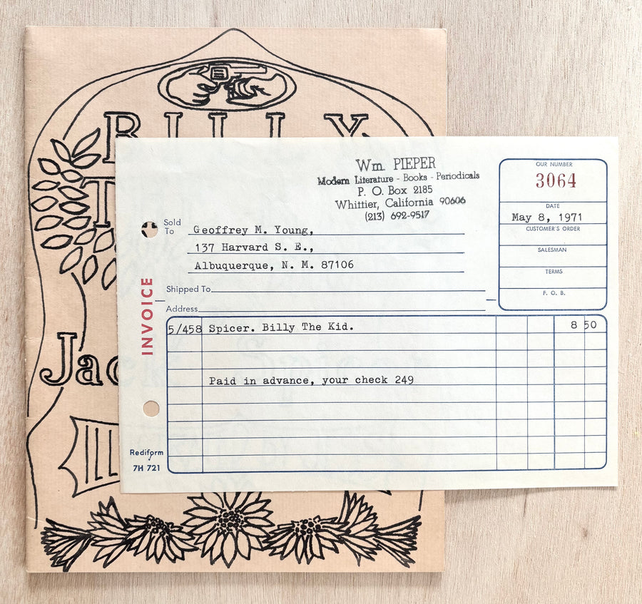 BILLY THE KID, by Jack Spicer, Illustrated by Jess