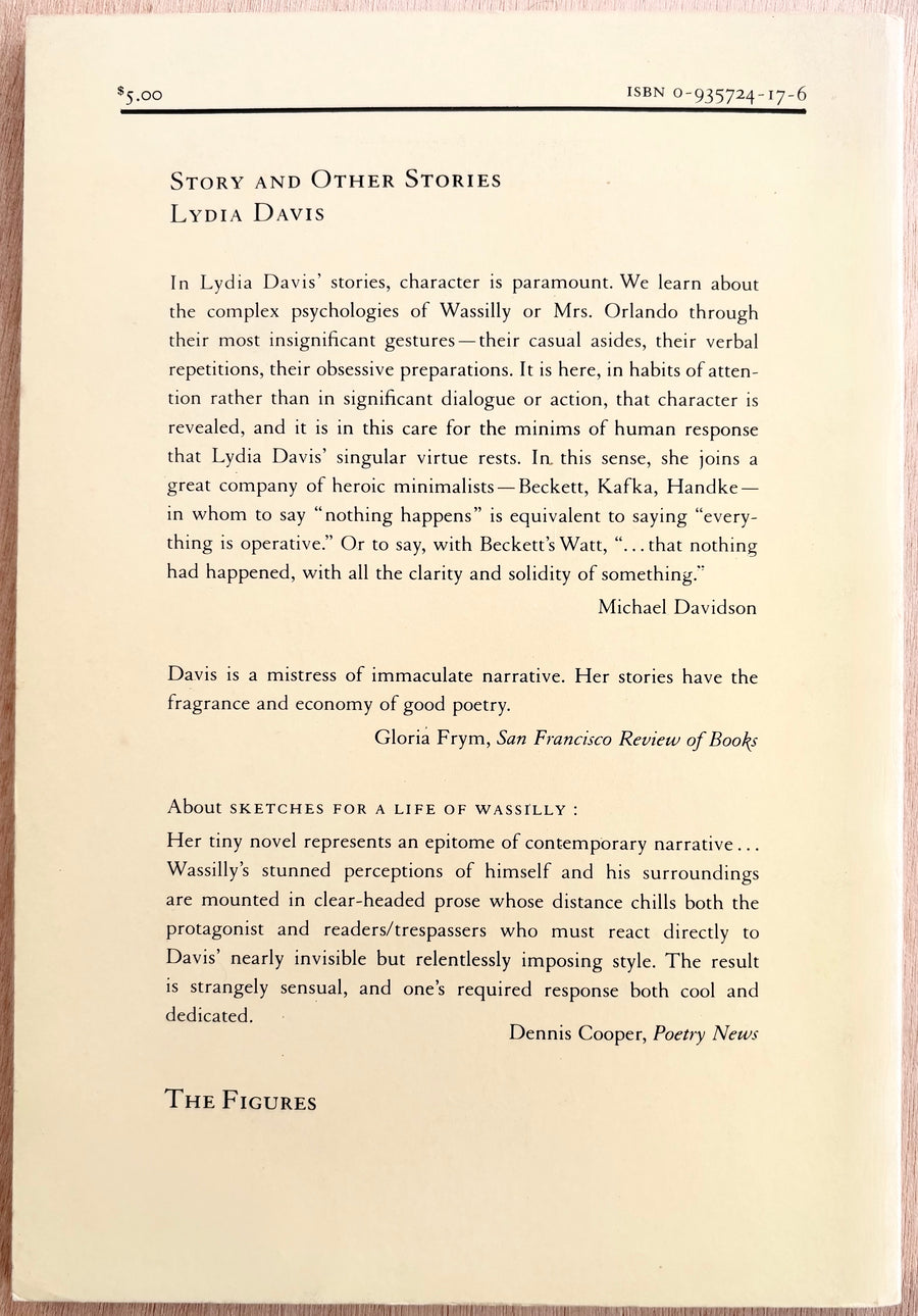 STORY AND OTHER STORIES by Lydia Davis