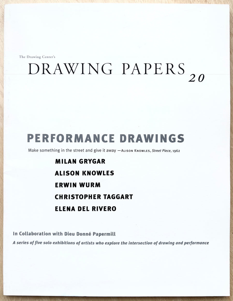 PERFORMANCE DRAWINGS: DRAWING PAPERS #20 – Familiar Trees