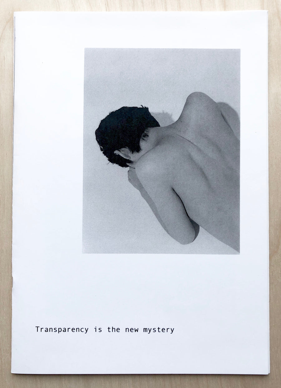 TRANSPARENCY IS THE NEW MYSTERY by Mayumi Hosokura (Signed true first edition)