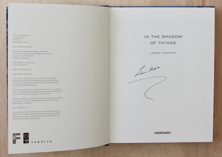 IN THE SHADOW OF THINGS by Leonie Hampton, SIGNED