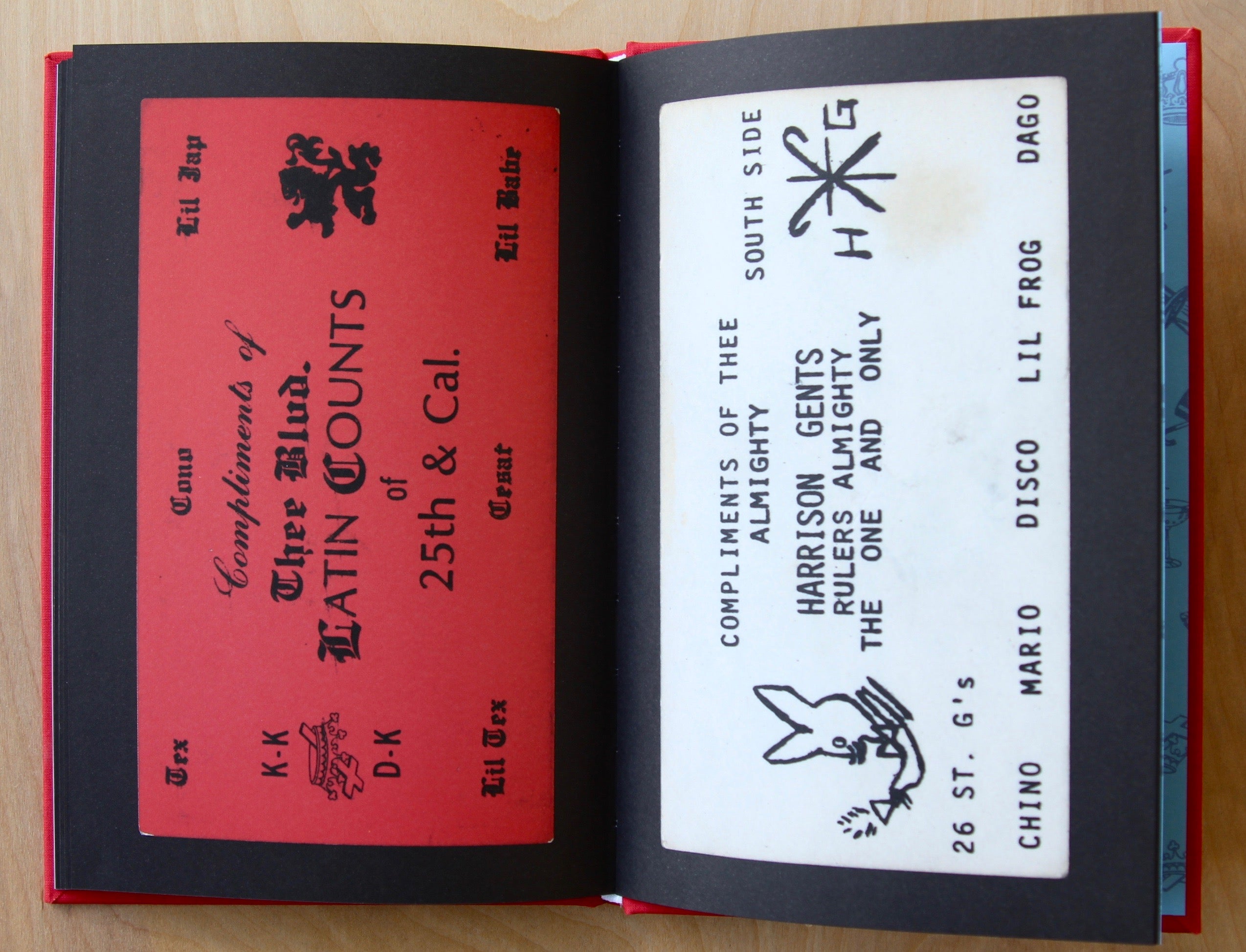 THEE ALMIGHTY & INSANE: CHICAGO GANG BUSINESS CARDS FROM THE