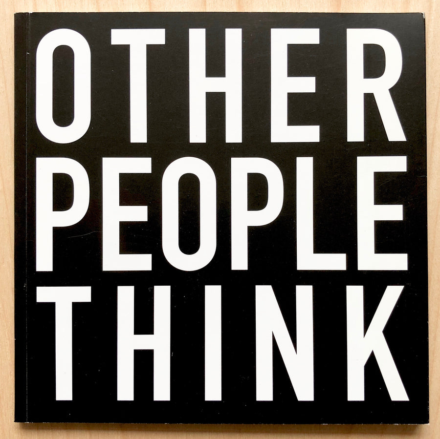 OTHER PEOPLE THINK by John Cage