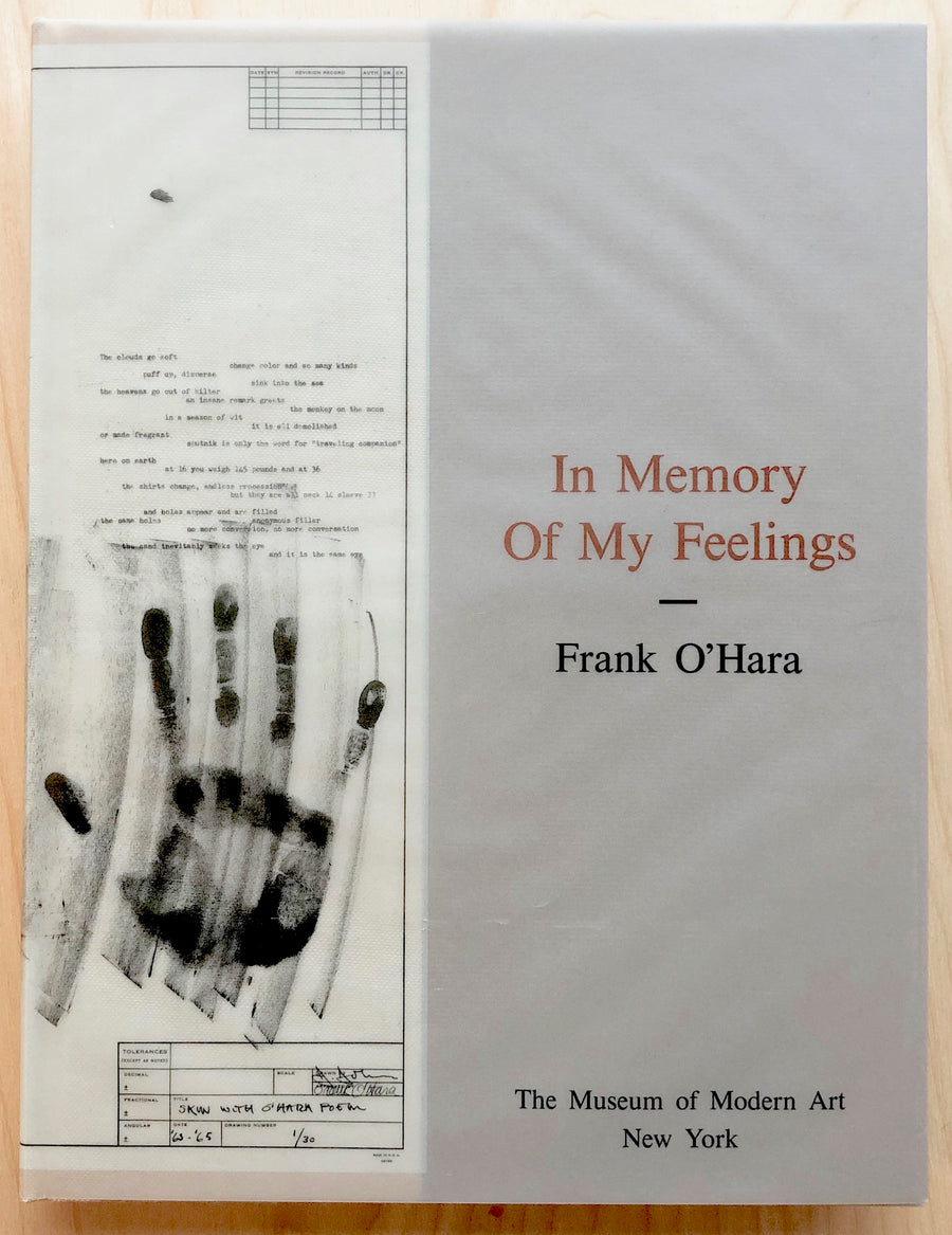IN MEMORY OF MY FEELINGS by Frank O'Hara
