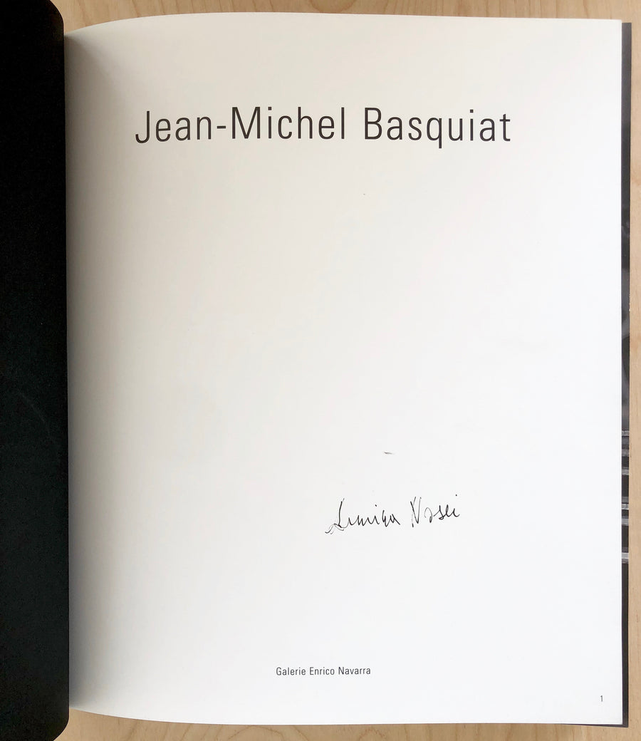 JEAN-MICHEL BASQUIAT: CATALOGUE RAISONNÉ OF PAINTINGS Introduction by Enrico Navarra, texts by Jean-Louis Prat and Richard Marshall (SIGNED by Annina Nosei)